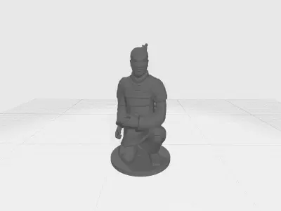 Terracotta Warriors Archer 3D Model 3D print model