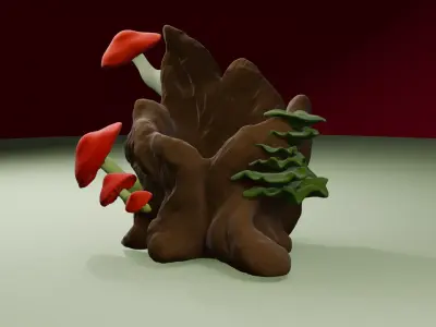 Vaso tronco da floresta Free 3D print model