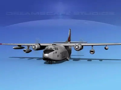 Fairchild C-123K Provider V10 3D model