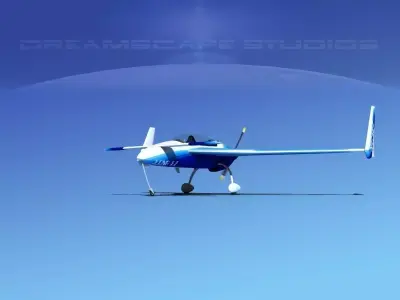 Rutan Long-EZ V01 3D model