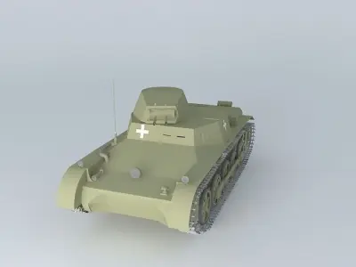 Panzer I - Panzerkampfwagen I Ausf B (German tank) 3D model