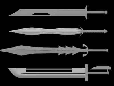 Sword Low-poly 3D model