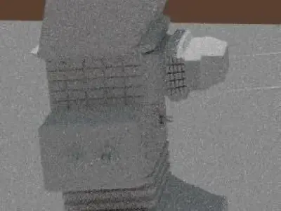 Sci Fi Buildings Pack of 5 Free low-poly 3D model