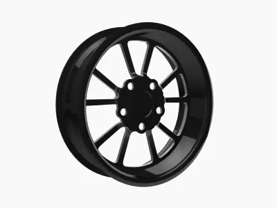 RC Components Torx drag front wheel Low-poly 3D model