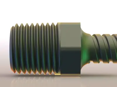 6 Luer to G1-4 tap adapter for medical equipment Free 3D print model