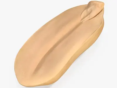 Peanut Seed Peeled 3 3D model