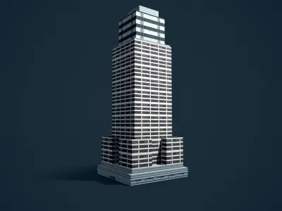 Low poly build free Free low-poly 3D model