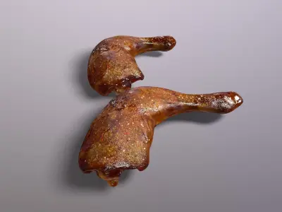 Fried Chicken Low-poly 3D model