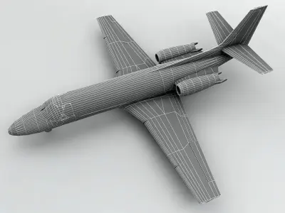 Cessna Citation Encore Aircraft Low-poly 3D model