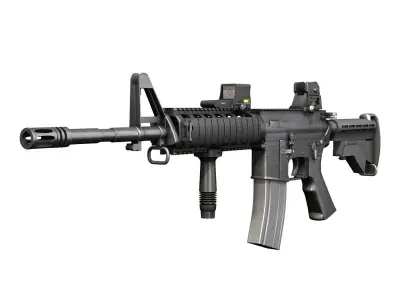 Colt M4A1 Sopmod EOTech552 3D model