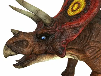 Triceratop Low-poly 3D model