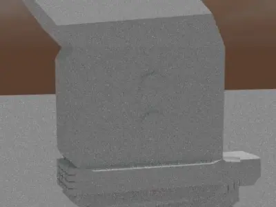 Sci Fi Buildings Pack of 5 Free low-poly 3D model