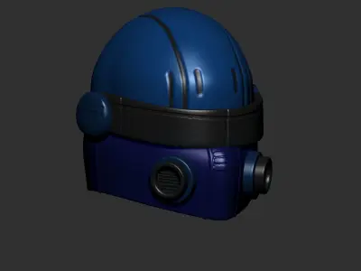 helmet high poly sculpt 3d printable  3D model 178