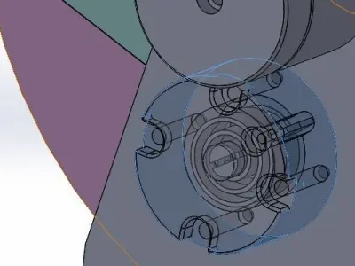 Spring tension system of laminated machine 3D model