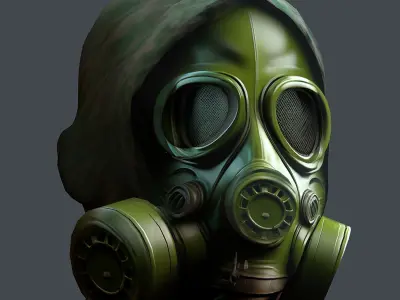 Helmet 3d model military combat Military Low-poly Low-poly 3D model