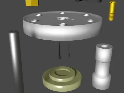 DRILL JIG Low-poly 3D model