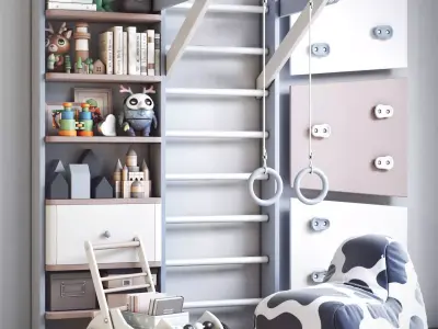 Furniture for nursery 21 3D model