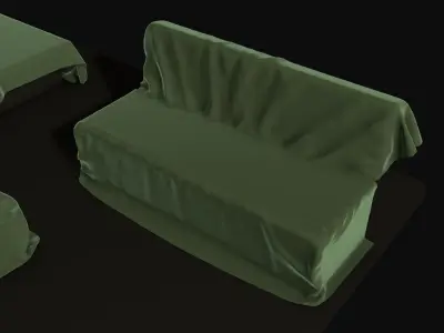 Three tarpaulin covers Free 3D model