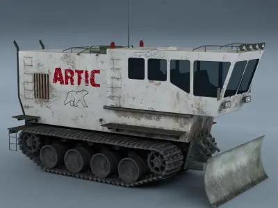 Polar transporter V1 white 3D model