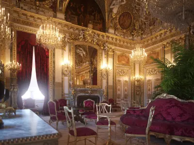 Napoleon III Apartment - Louvre 3D model