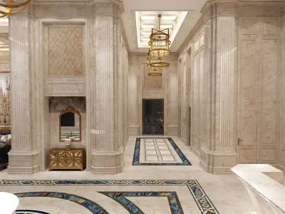 The Hotel Lobby 10 3D model