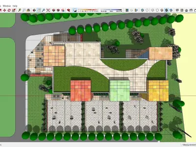 Sketchup Kindergarten B6 3D model
