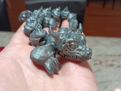 Babay Dragon - Flexi Fidget toy 3D print model