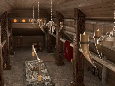 Skyrim Tavern The Elder Scrolls 3D model