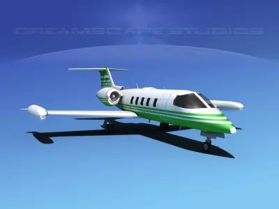 Gates Bombardier Learjet 35 V04 3D model