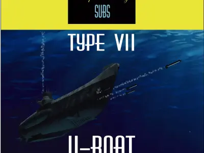 Type VII- U-Boat 3D model