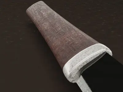 Katana Low-poly 3D model 2
