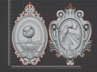 3D Frame Set - Jack and Zero - Commercial License 3D print model