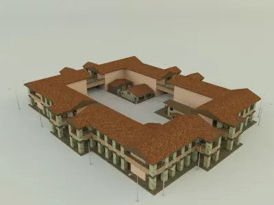 Passenger hotel 3d 3D model