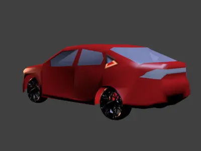 Dodge Dart GT 2013 no interior Free low-poly 3D model