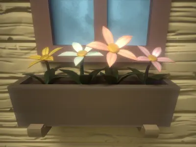 Blacksmiths House Low-poly 3D model