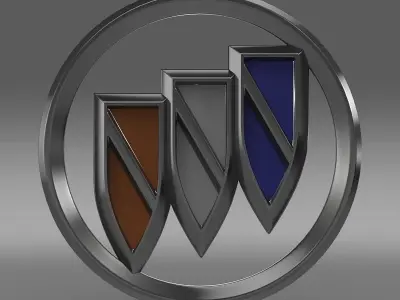 Buick2 logo 3D model