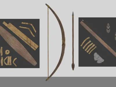 Stone Weapons 9 packs 3D model