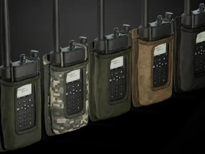 Radio pouch Low-poly 3D model