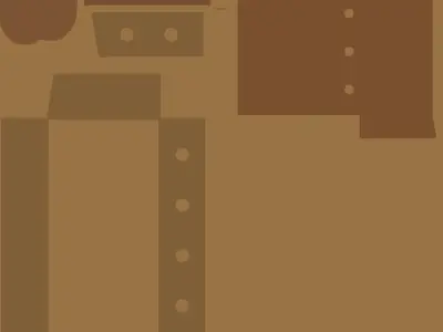 Wooden cage 3D model