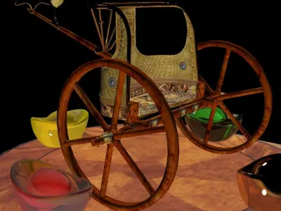 Egyptian Chariot  3D model