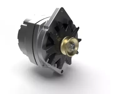 Delco Alternator Free 3D model