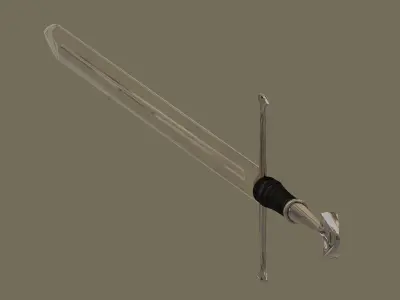Narsil king sword Low-poly 3D model