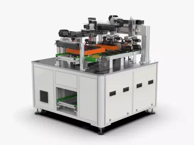 Automatic Glue Detection Stringing Machine 3D model
