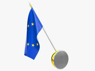 Flag of Europe V10 3D model
