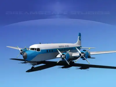 Douglas DC-7C Montego 3D model