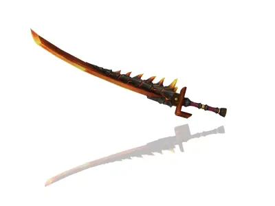 Volcano King Long Sword Low-poly 3D model