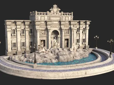 Trevi Fountain 3D model