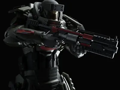 Heavy Juggernaut Armor 3D model