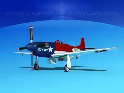 P-51 Mustang Sport V05 3D model