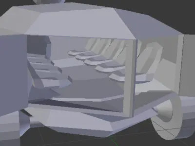 Heavy military car Free 3D model